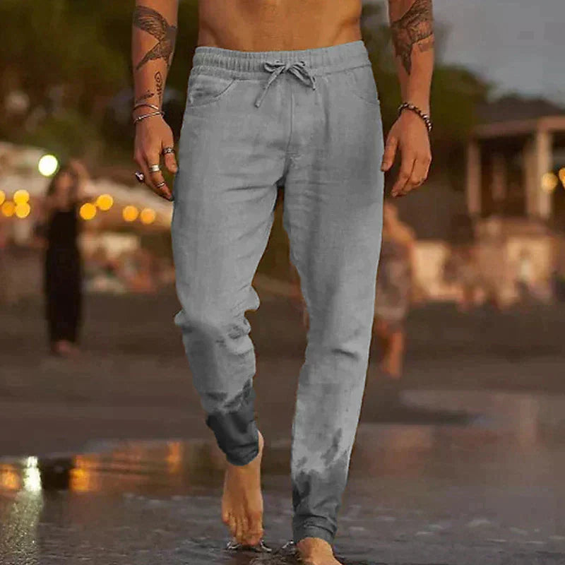 Dariusz™ | Lniane spodnie plażowe