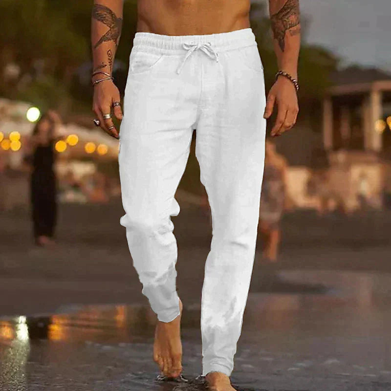 Dariusz™ | Lniane spodnie plażowe