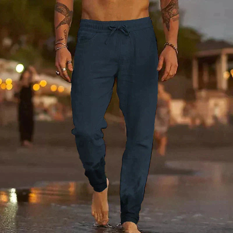Dariusz™ | Lniane spodnie plażowe