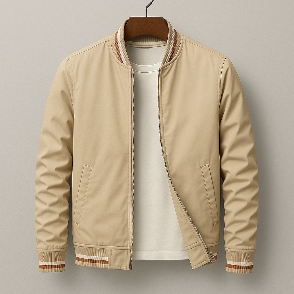 Jarek™ | Elegancka kurtka bomberka w paski