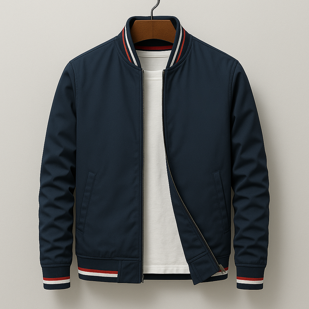 Jarek™ | Elegancka kurtka bomberka w paski