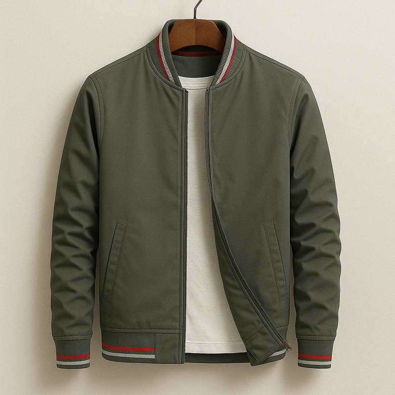 Jarek™ | Elegancka kurtka bomberka w paski