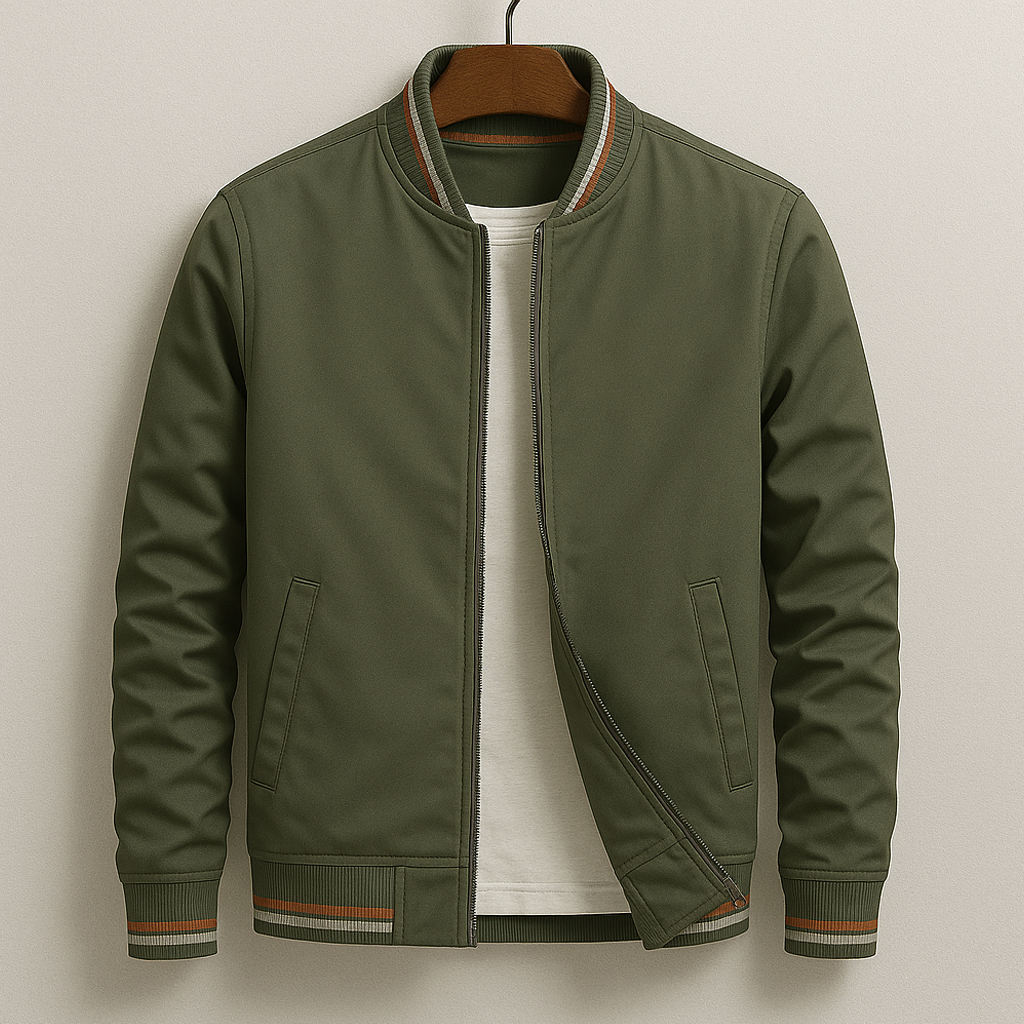 Jarek™ | Elegancka kurtka bomberka w paski