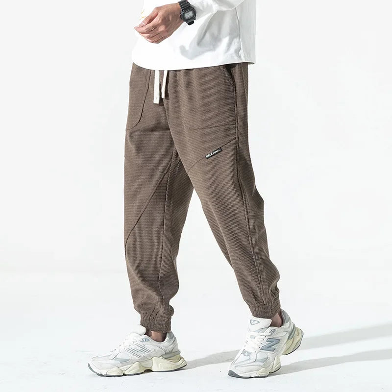 Bartek™ | męskie spodnie casual ze ściągaczem i grubszym wykończeniem